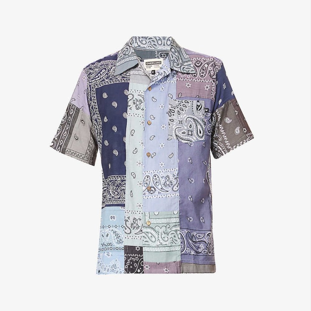Overlord Up-Cycled Bandana Short Sleeve Shirt
